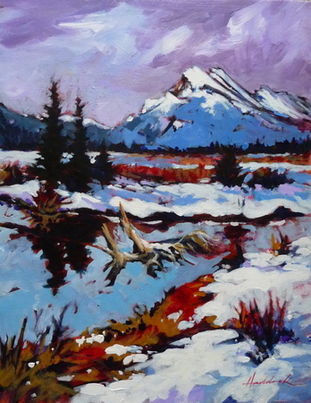 Mt. Rundle from Vermilion Flats