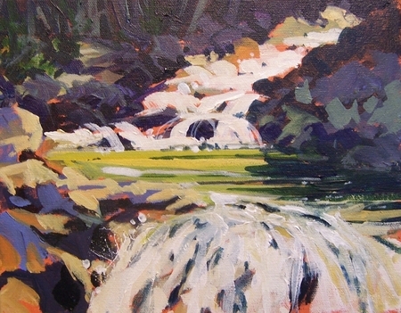 Study, Mountain Cascade
